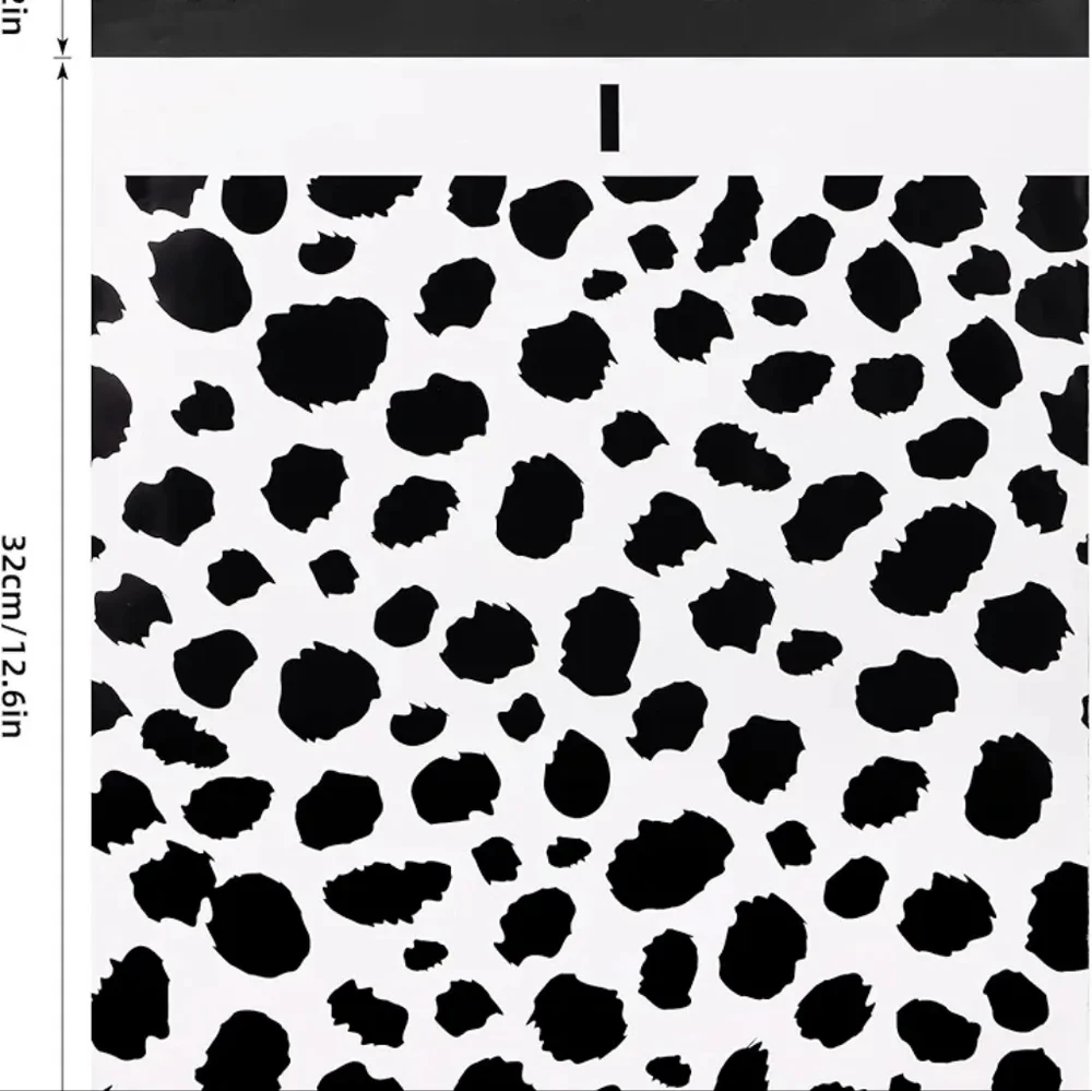 Poly Mailer Bundle Of 30 - Black and White Leopard Print - Picture 6 of 6